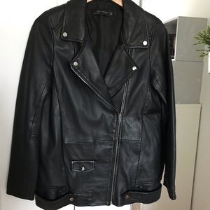Real sheep leather jacket (zara) / veste vrai cuir